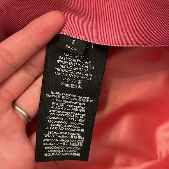 GUCCI SMALL
Grosgrain-trimmed glittered straw hat - Picture 5 of 7